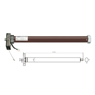 Silnik rurowy ze sprzęgłem 45 mm